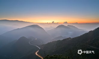 壯觀 貴州六盤水 春暉映山河 圖片頻道 中國天氣網